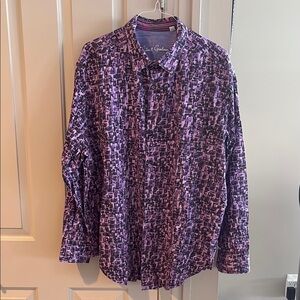 Robert Graham Purple Casual Button Down Shirt